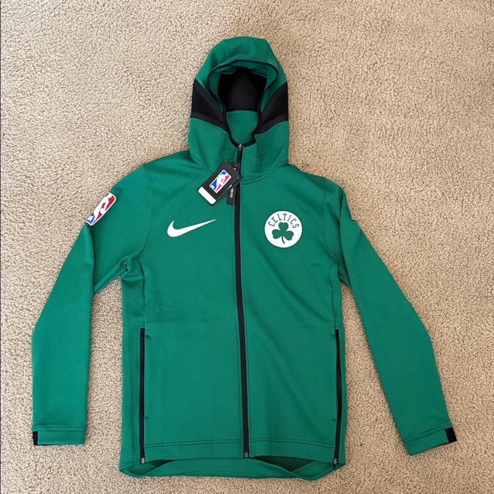 NIKE NBA BOSTON CELTICS THERMAFLEX SHOWTIME FULL-ZIP HOODIE — BRAND NEW